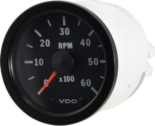 Όργανο Αυτοκινήτου VDO Στροφόμετρο Diesel 0-60rpm 52mm Μαύρο