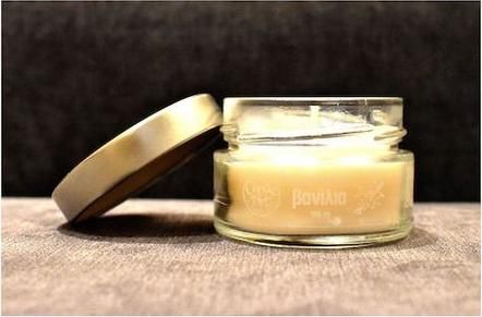 Αρωματικό Κερί Candle n'Art σε Βάζο Βανίλια Εκρού 106gr