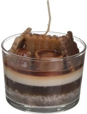 Αρωματικό Κερί Click σε Βάζο 9x7cm Καφέ