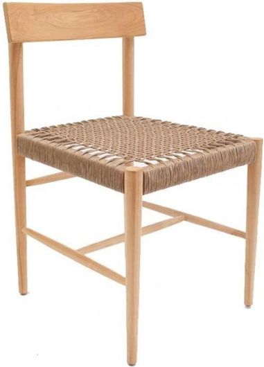 Καρέκλα Pennie από Ξύλο Teak με Κορδόνι Zora 48x49x79cm