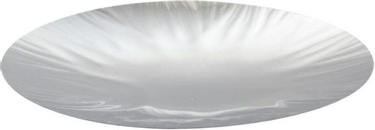 Πιατέλα Σερβιρίσματος Abert Buffet Ανάγλυφη Inox 42cm Ασημί