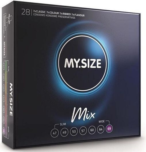 My Size Προφυλακτικά Mix 69mm 28τμχ