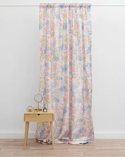 Κουρτίνα Pennie με Τούνελ Floralistas D Στενό Φύλλο Multi 140x270cm