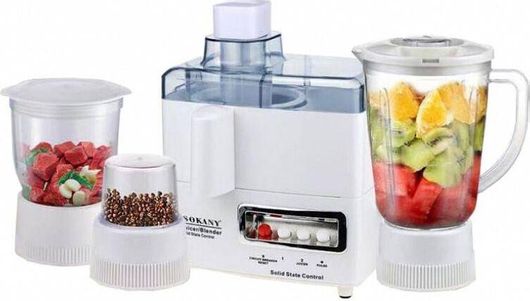 Πολυμίξερ Sokany SK-4008 800W με Κάδο 1.5lt & Κανάτα Μπλέντερ Λευκό