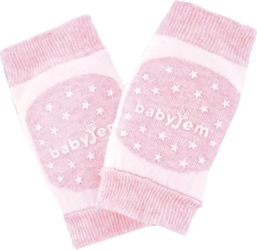 Επιγονατίδες Baby Jem με ABS για Μωρά από Ύφασμα 2τμχ Ροζ