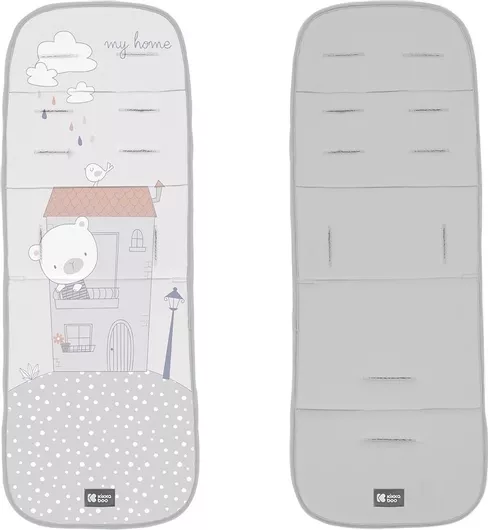 Κάλυμμα Καροτσιού Kikka Boo My Teddy Διπλής Όψης 82x32x1.5cm Γκρι