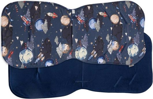 Κάλυμμα Καροτσιού Tesoro Cosmic Διπλής Όψης 78x35cm Μπλε