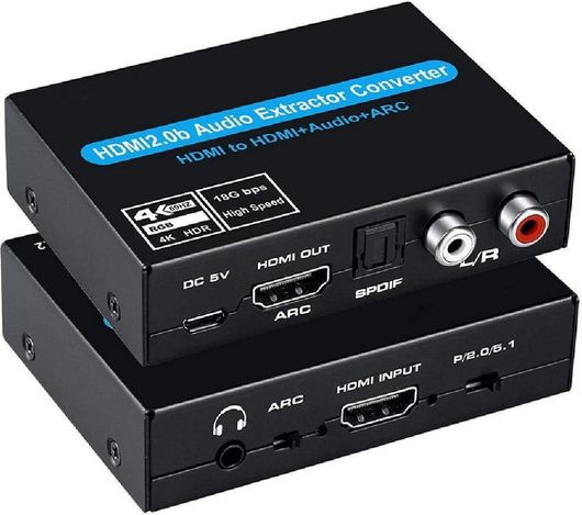 Μετατροπέας Powertech CAB-H154 HDMI male σε HDMI female Μαύρο