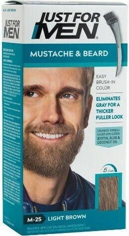 Βαφή Περιποίησης για Γένια & Μουστάκι Just For Men Easy Brush M 25 Καστανό Ανοιχτό