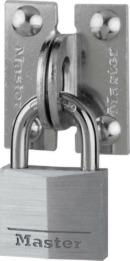 Master Lock Λουκέτο Αλουμινένιο Πέταλο με Κλειδί 40mm 2τμχ Ασημί
