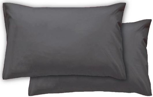 Μαξιλαροθήκες 50x70cm Σετ 2τμχ Ανθρακί