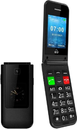 Κινητό Απλής Χρήσης Powertech Sentry Dual II Single SIM Black