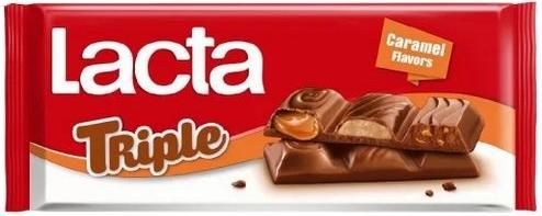 Σοκολάτα Γάλακτος Lacta Triple Caramel 90gr