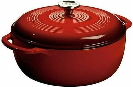 Κατσαρόλα Lodge Βαθιά από Μαντέμι 5.68lt / 27.5cm Red
