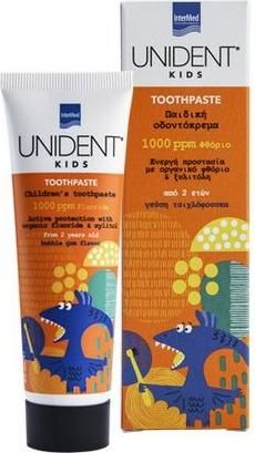 Intermed Οδοντόκρεμα Unident 50ml 1000 ppm με Γεύση Τσιχλόφουσκα για 2+ χρονών