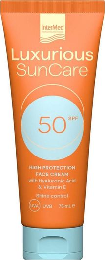 Αντηλιακό Προσώπου InterMed Luxurious Suncare Κρέμα SPF50 75ml