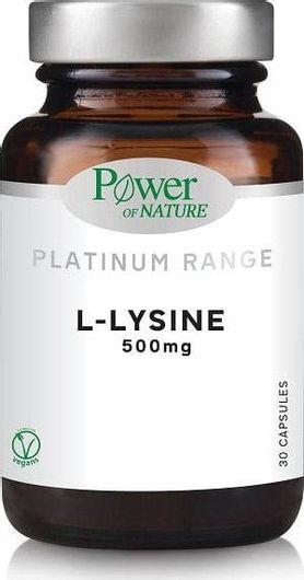 Power Of Nature Platinum Range L-Lysine 500mg 30 Κάψουλες