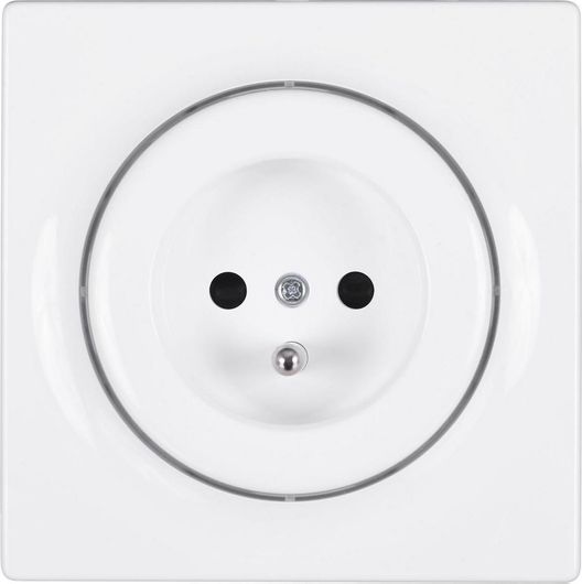 Πρίζα Ρεύματος Fibaro Walli N Outlet Type E Μονή Χωνευτή Λευκό