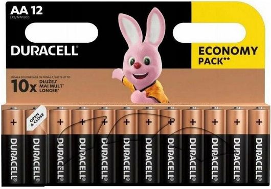 Αλκαλικές Μπαταρίες Duracell MN1500 AA 1.5V 12τμχ