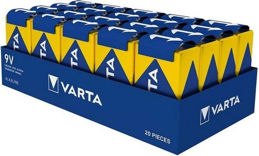 Varta Αλκαλικές Μπαταρίες 9V 20τμχ