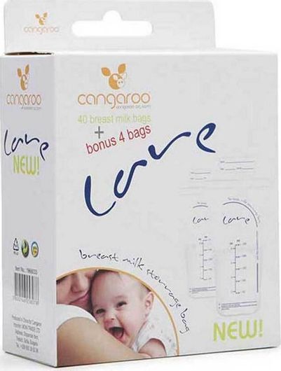Σακουλάκια Αποθήκευσης Μητρικού Γάλακτος Cangaroo Care 250ml 44τμχ