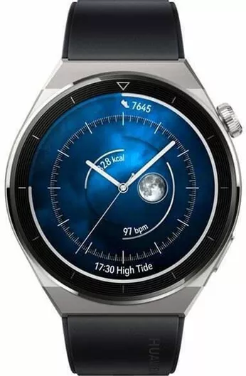 Huawei Watch GT 3 Pro Titanium 46mm Leather Strap Black