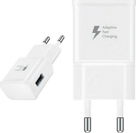 Samsung Φορτιστής Χωρίς Καλώδιο με Θύρα USB-A 15W Λευκός EP-TA20E Bulk