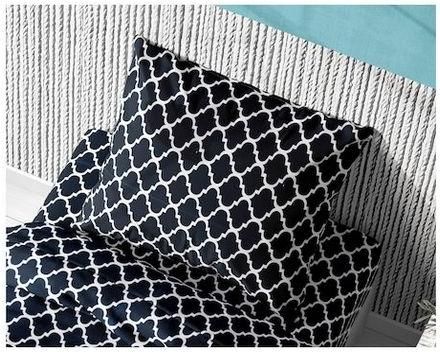 Μαξιλαροθήκη Dimcol Windows 175 με Φάσα 50x70cm Dark Blue / Λευκό