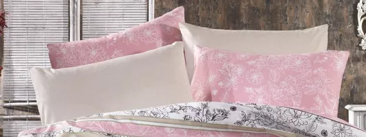 Μαξιλαροθήκη Dimcol Ιοκάστη 366 με Φάσα 50x70cm Ροζ