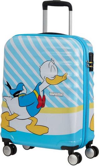 Βαλίτσα Καμπίνας American Tourister Disney Kiss Donald Σκληρή 55x20x40cm Γαλάζιο