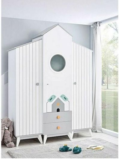 Ντουλάπα Bird House Τρίφυλλη 172x59x220cm