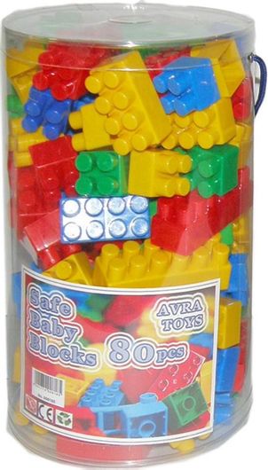 Τουβλάκια Avra Toys Safe Baby για 2+ Ετών 80τμχ