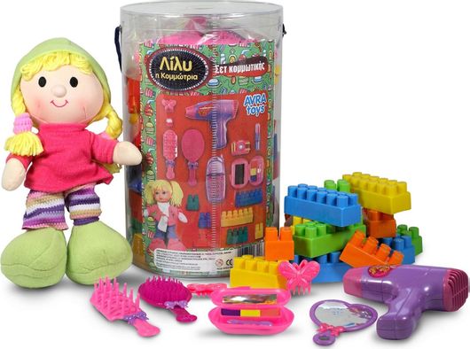 Τουβλάκια Avra Toys Λίλυ η Κομμώτρια για 2+ Ετών 52τμχ