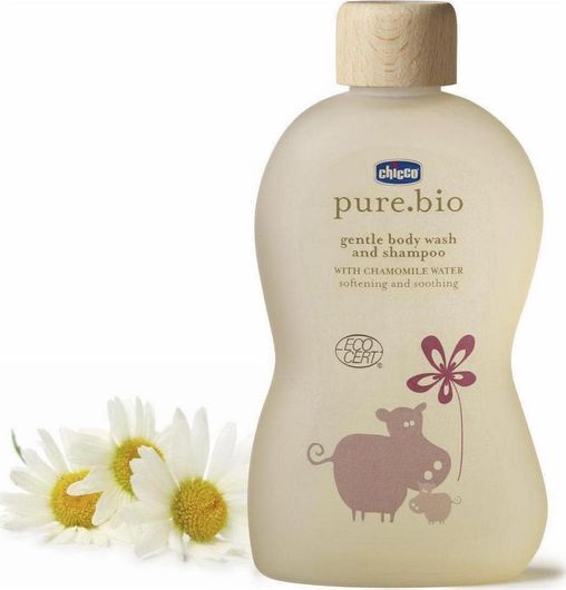 Αφρόλουτρο-Σαμπουάν Chicco Pure Bio Απαλό Βιολογικό με Χαμομήλι 200ml