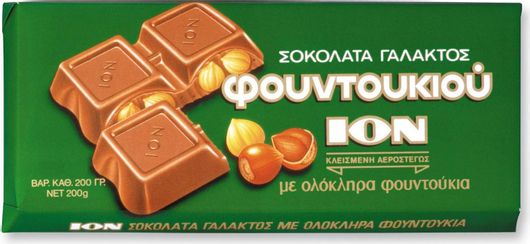 Σοκολάτα Γάλακτος ION Φουντουκιού 200gr