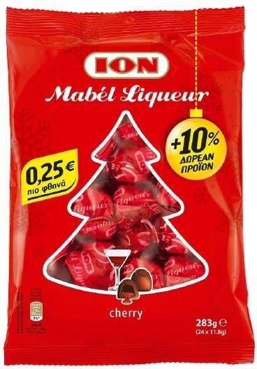 Σοκολατάκια Υγείας ION Mabel με Λικέρ Κεράσι 260gr