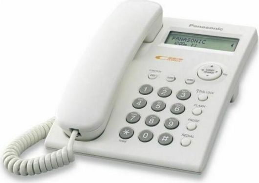 Ενσύρματο Τηλέφωνο Panasonic KX-TSC11 Γραφείου Λευκό