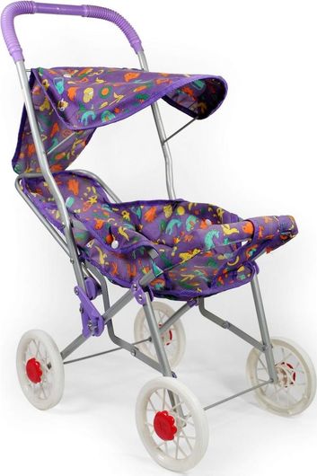 Καρότσι Κούκλας Avra Toys Μεταλλικό Μοβ