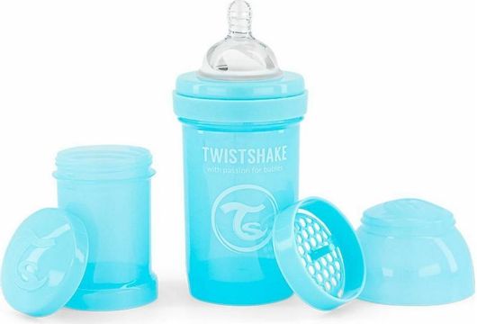 Μπιμπερό Twistshake Pastel Blue Κατά των Κολικών 180ml
