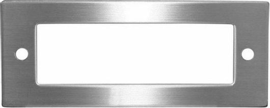 Αξεσουαρ Φωτιστικών Adeleq Πλαίσιο για Φωτιστικά από Αλουμίνιο Inox για No 9611-9612 Ορθογώνιο Ασημί 3-96121