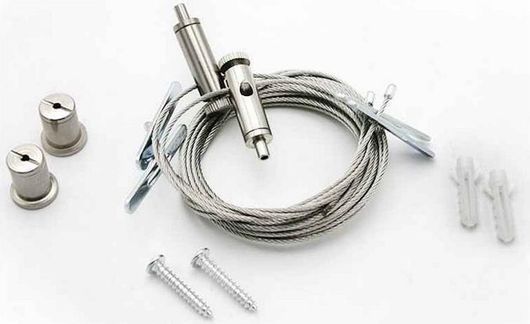 Αξεσουαρ Φωτιστικών Adeleq Ντίζα για Κρέμασμα Ασημί 21-1000