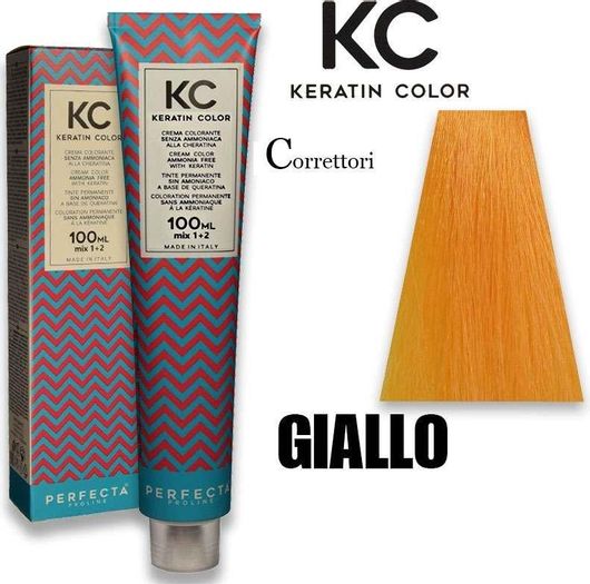 Μόνιμη Βαφή Μαλλιών Faipa Perfecta Keratin Cream Color Giallo 100ml