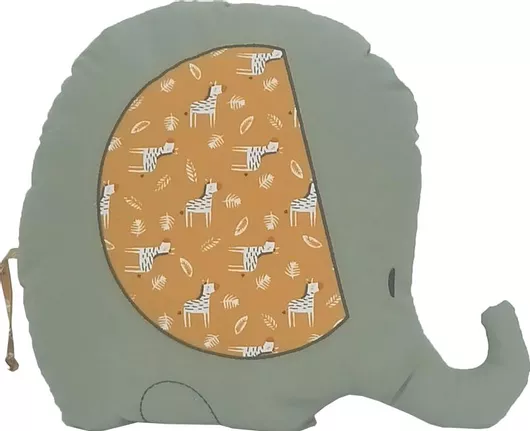 Διακοσμητικό Μαξιλάρι Κούνιας Baby Star Elephant Πράσινo Πράσινο