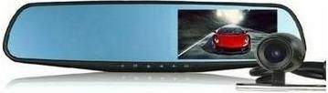 Κάμερα DVR Αυτοκινήτου Σετ Καθρέπτης με 1080P με Οθόνη 3" με Κλιπ & Κάμερα Οπισθοπορείας