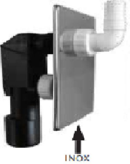 Σιφώνι Πλυντηρίου Φ40 / 50 με Inox Πλάκα Goplast