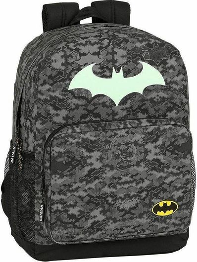 Σχολική Τσάντα Δημοτικού Πλάτης Safta Batman Night 32x14x43cm Μαύρο