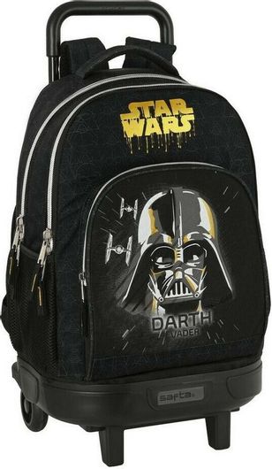 Σχολική Τσάντα Δημοτικού Τρόλεϊ Star Wars Fighter 45x22x33cm Μαύρο