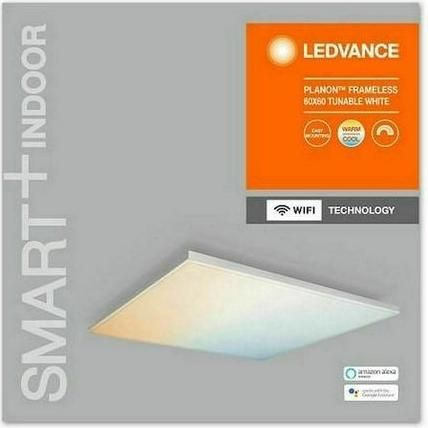 LED Panel Osram Smart+ Planon Frameless Τετράγωνο Εξωτερικό 20W Ρυθμιζόνο Λευκό Φως Μήκους 60cm