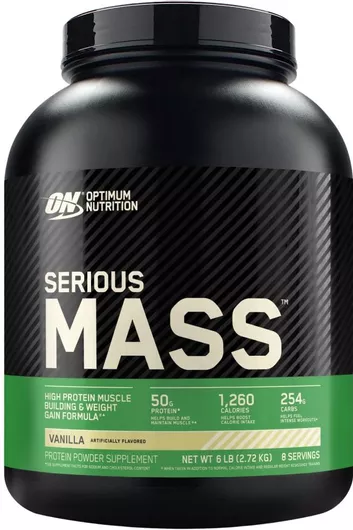 Optimum Nutrition Serious Mass Πρωτεΐνη Ορού Γάλακτος με Κρεατίνη & Γεύση Βανίλια 2.73kg