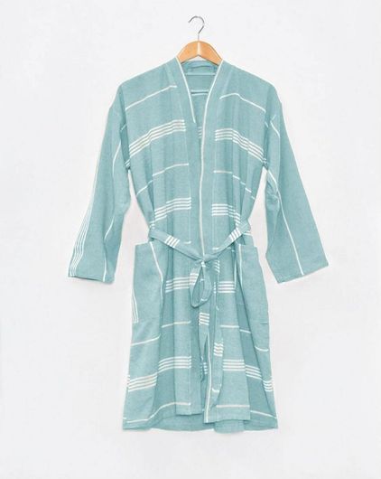 Μπουρνούζι Κιμονό Αργαλειού Stheno Pennie 101x64cm Άκουα